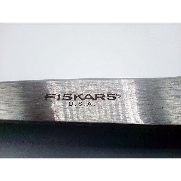 Fiskars Pinking Shears Scissors Orange Handle Stainless Steel Blade USA - Picture 4 of 10